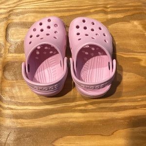 Infant size 2/3 pink crocs